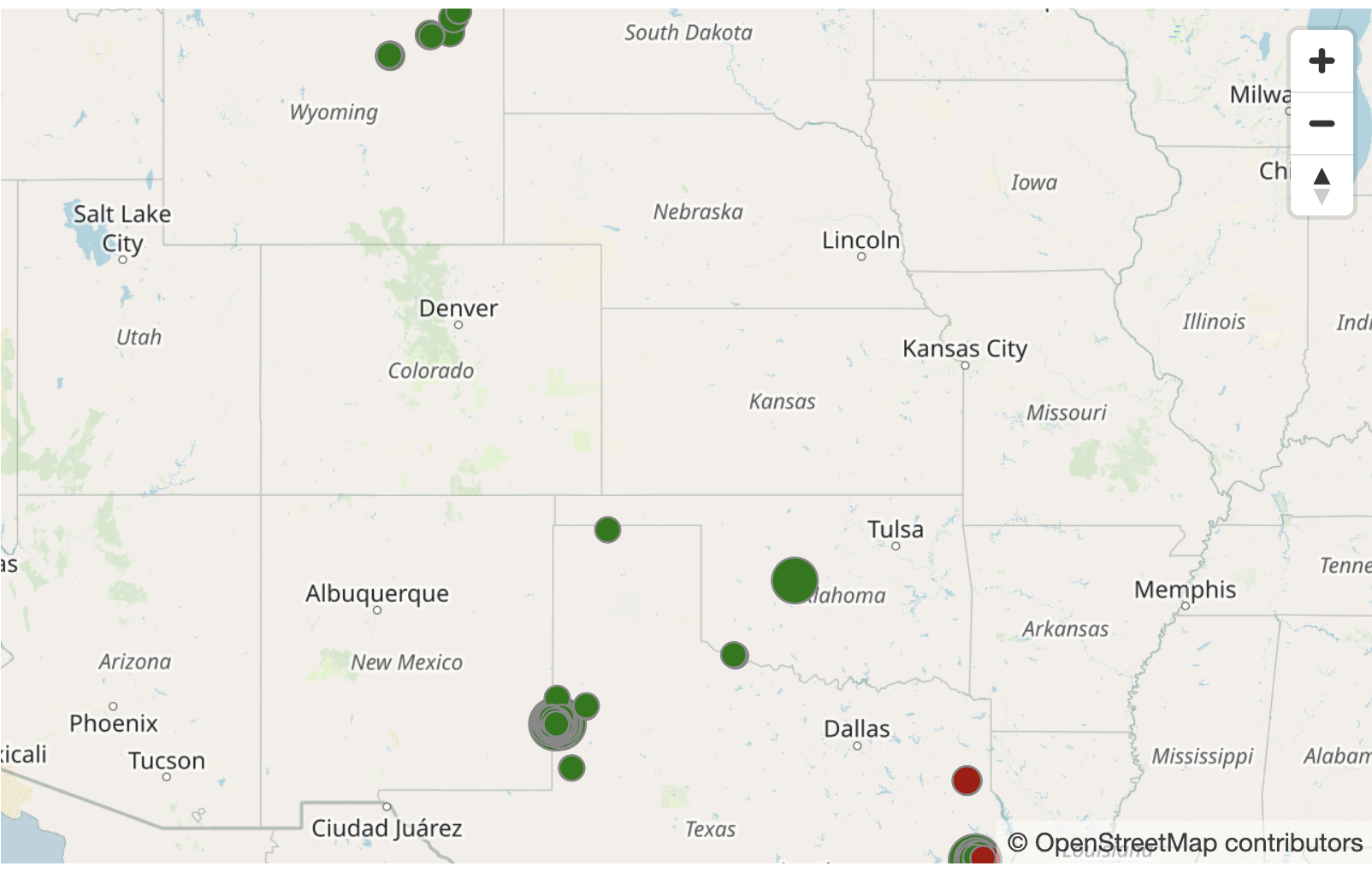 Burk Royalty Co., LTD well locations